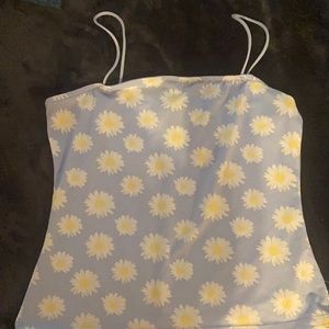 A flowered tank top